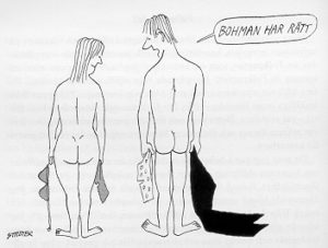 Rätt – ur Gösta Bohmans memoarbok ”Maktskifte”<br>© Ströyer